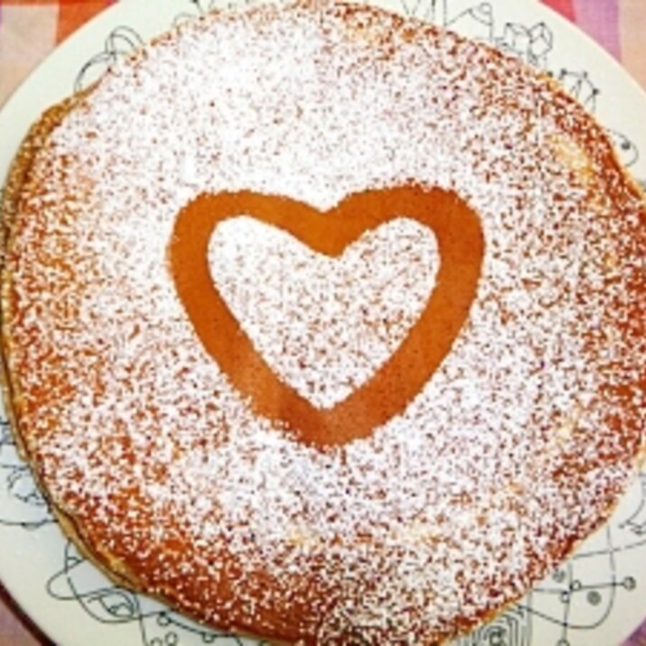 白くお化粧❤ココアのホットケーキ❤